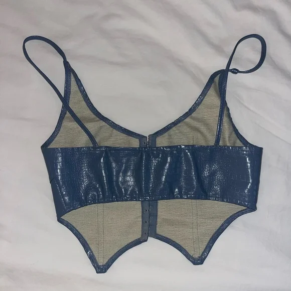 Blue Textured Top - Picture 2 of 3